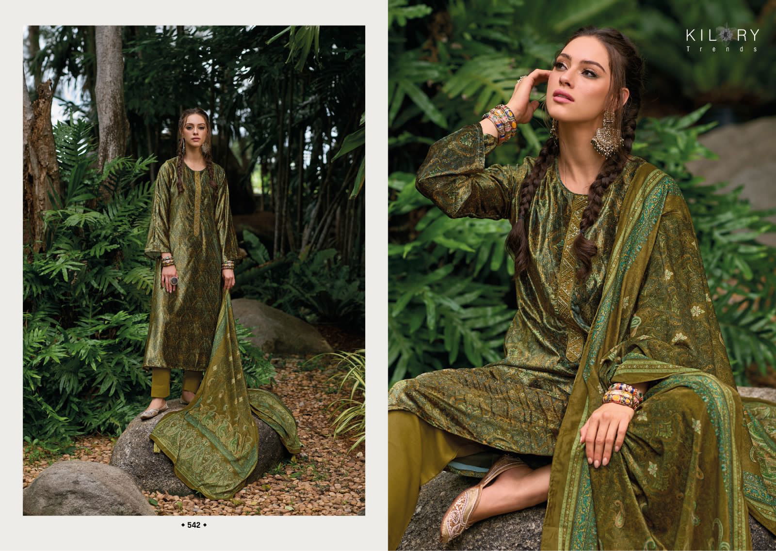 Mahnoor By Kilory Embroidery Velvet Dress Material Catalog